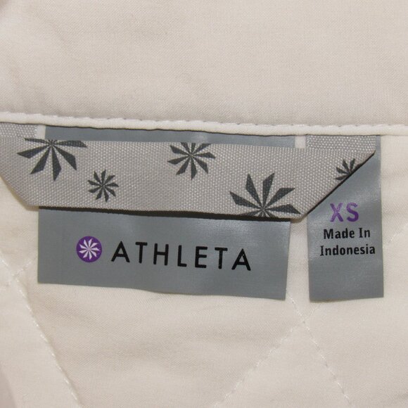 Athleta White UPSIDE Quilted Vest Women's XS XSmall - Picture 8 of 8